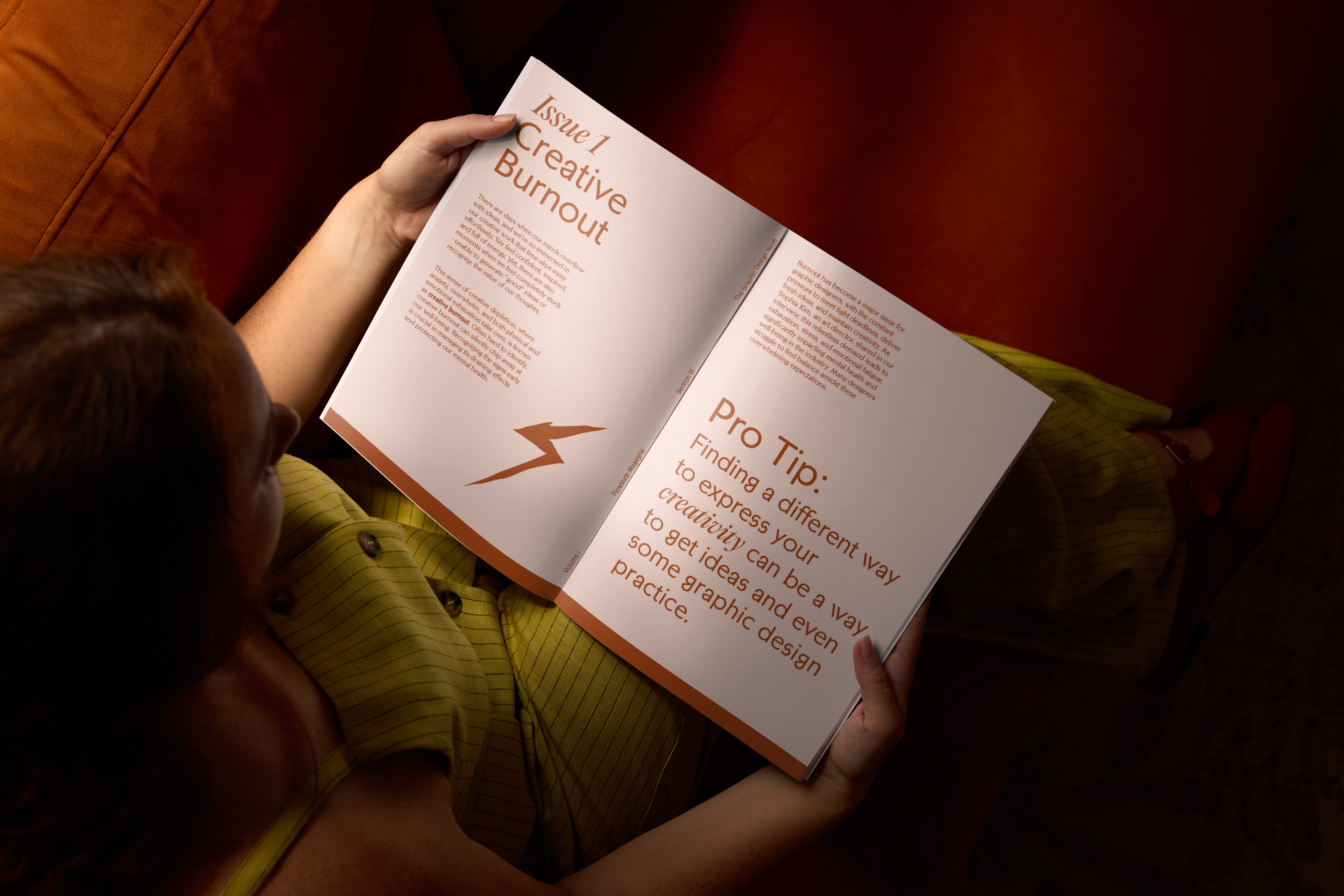 Creative Burnout article spread